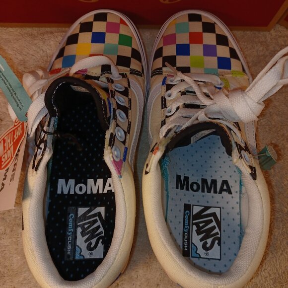 VANS Men's 4/Women's 5.5 ComfyCush Old Skool x MoMA Checkerboard VN0A3WMA1PJ - Picture 8 of 12
